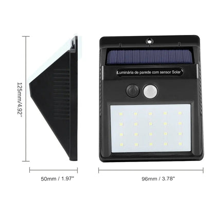 Luz Solar de Sensor PIR de 20 LEDs - Impor MA