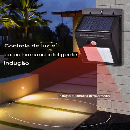 Luz Solar de Sensor PIR de 20 LEDs - Impor MA