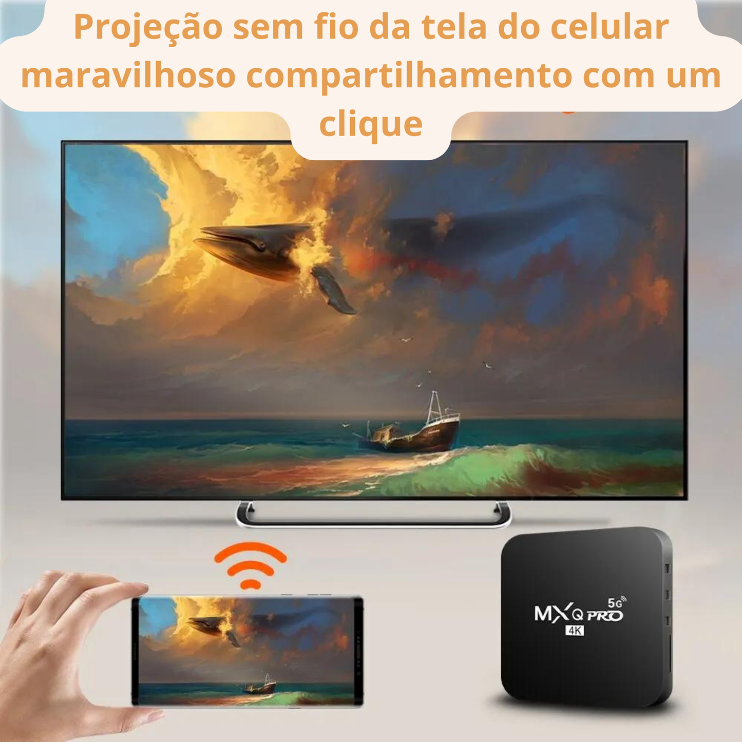 Smart TV Box MXQ-PRO 4K - Import MA