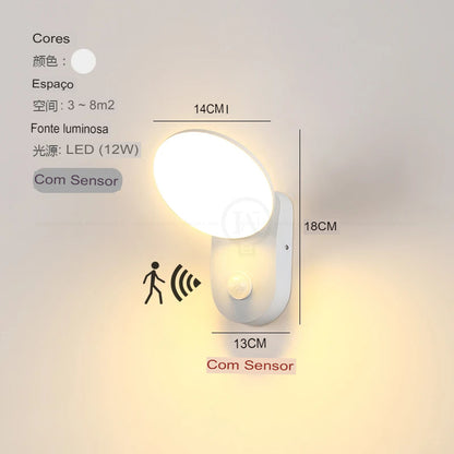 Lâmpada de Parede LED com Sensor de Movimento - Import MA