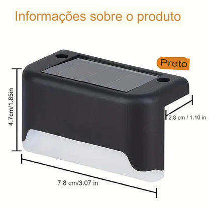 Lâmpadas de Degrau LED Solar - Import MA